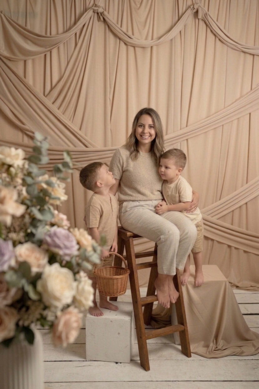 sesion de dia de las madres metepec en el estudio paola tellez fotografia